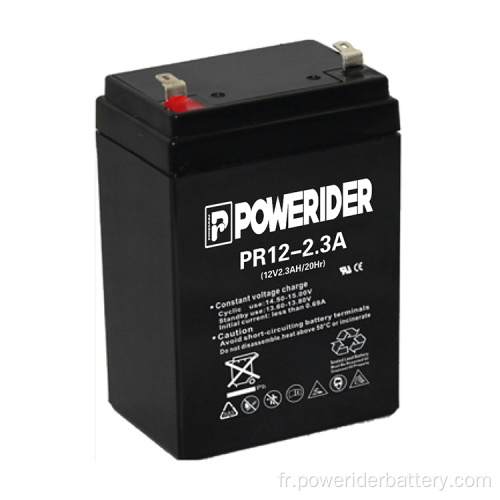 12V 2.3Ah Batterie de hausse au plomb-acidité